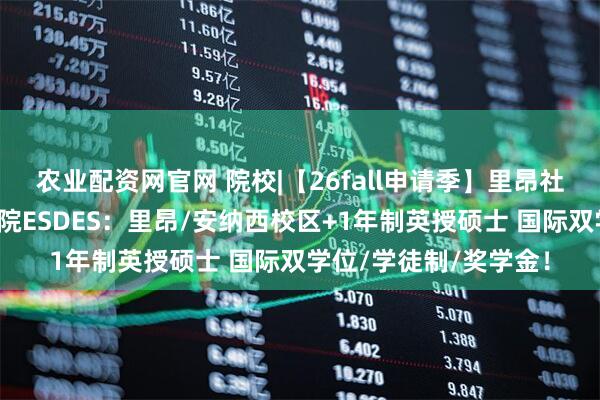 农业配资网官网 院校|【26fall申请季】里昂社会经济发展高等商学院ESDES：里昂/安纳西校区+1年制英授硕士 国际双学位/学徒制/奖学金！